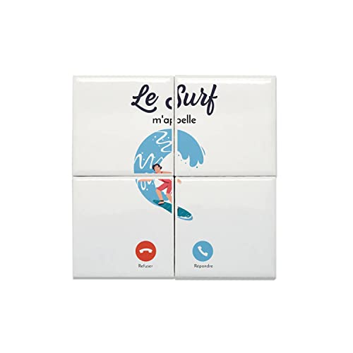 Carreaux céramique décoratif surf pour transformer facilement un mur blanc de chambre