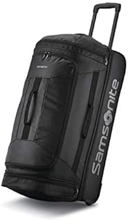 Samsonite Andante 2 Wheeled Rolling Duffel Bag, All Black, 28-Inch