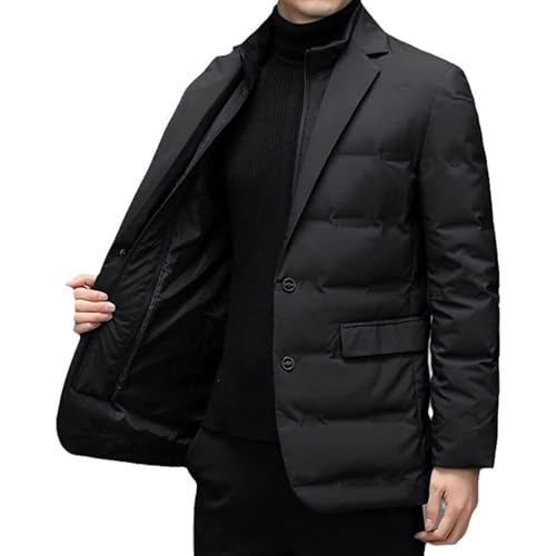 LELEBEAR Winter Warm Suit down Jacket,James Urban Windbreaker Men Business Casual Windbreaker down Jacket4