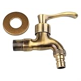 Materiale di alta qualità: questo rubinetto decorativo da parete in ottone massiccio oliato è resistente alla corrosione e alla ruggine, garantendo così una lunga durata e affidabilità anche in caso di uso frequente all'aperto.