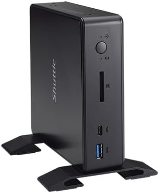 Shuttle XPC Nano NC40U Mini Barebone PC, Embedded Intel Celeron 7305, Supports DDR4 SO-DIMM (Max. 64GB), No RAM No HDD/SSD, No OS, VESA Mount Included