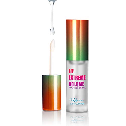 Lip Plumper Lip Gloss by Rejawece - Lip Plumping Balm Plumper Device Lipstick Treatment - Clear Lip Plump Gloss - Enhancer for Fuller & Hydrated Lips | Give Volume, Moisturize (Light)