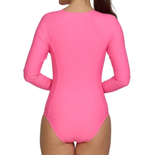 Image of Hurley Long Sleeve Womens One Piece Swimsuits, Swimsuit for Women, Bathing Suit for Women, Swim Suit UPF 50+ SPF UV Protected