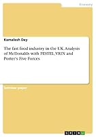 The fast food industry in the UK. Analysis of McDonalds with PESTEL, VRIN and Porter's Five Forces 3668242178 Book Cover