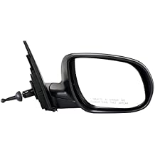 GO-PARTS - Manual Remote Mirror for Kia RIO/RIO5 2010-2011, Right Passenger Side, Manual Folding, Non-Heated, Paintable, Replacement