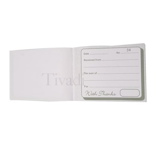 TIVADI Duplicate Receipt Book, Cash Book, A6 Size, 80 Pages, Numbered 1-80, 1-6 Pack Size (TIVADI Duplicate Receipt Book, Cash Book, A6 Size, 80 Pages, Numbered 1-80, 1 Book, 1, Count)