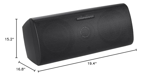 Monoprice 5.1 Channel Home Theater Satellite Speakers And Subwoofer - Black