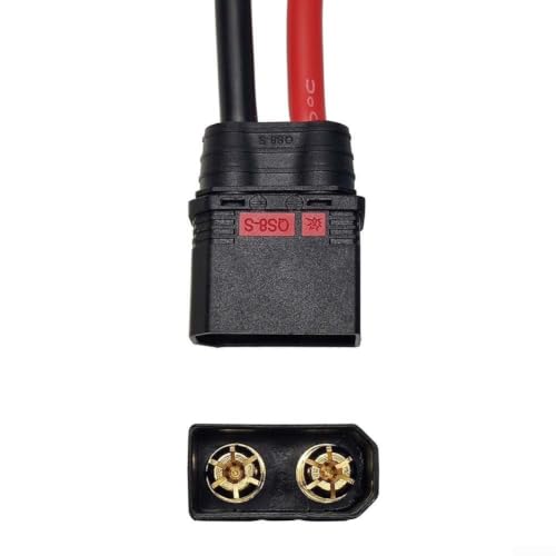 Conector QS8-S antichispas de alta corriente con cable 10 AWG y 110 A para camión 4