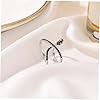 NOLITOY 2 pièces Bague Femme Fashion Anneau Ouvert Croisé Serpent Chic Élégant Bijoux Doigt #4