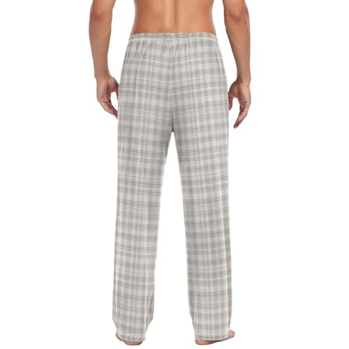 GuoChe Men Pajama Bottoms Mens Pj Pants with pockets for Winter Joggers Small2