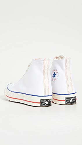 Image of Converse Men's Chuck 70 Twisted Tongue High Top Sneakers, White /University Red /Egret, 8.5 Medium US