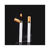 キャンドルライター、ブタンクールなライターのアイデア（タバコイグナイター、タバコ箱を置くことができます）は、男性、女性のために柔らかい炎の軽いものを補充できます（ブタンガスを含まない） (Color : A)