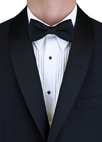 Dti Bb Signature Men's Black One Button Shawl Lapel Wool Tuxedo Suit (52 Long Us / 62L Eu, Black) #TOP1