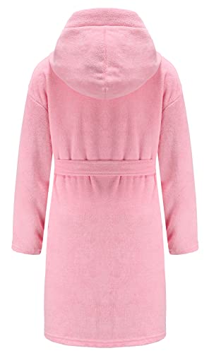 Boys Girls Bathrobe Soft Towel Hooded Robe Terry cloth Turkish Cotton Bathrobe2