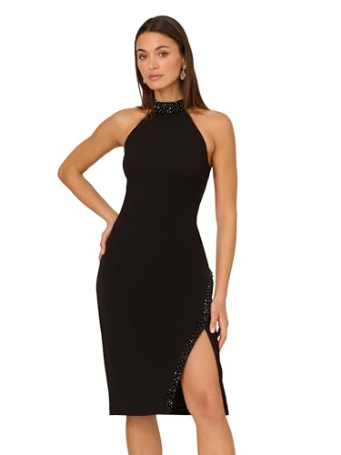 Adrianna Papell Women's Knit Crepe Midi Dress