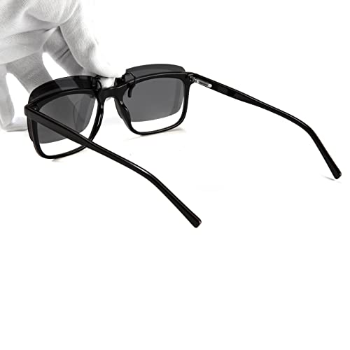 Polarized Clip on Sunglasses for Women & Men - Clips On Your Prescription or Reading Glasses Lightweight Rimless Frameless Suitable for Driving3