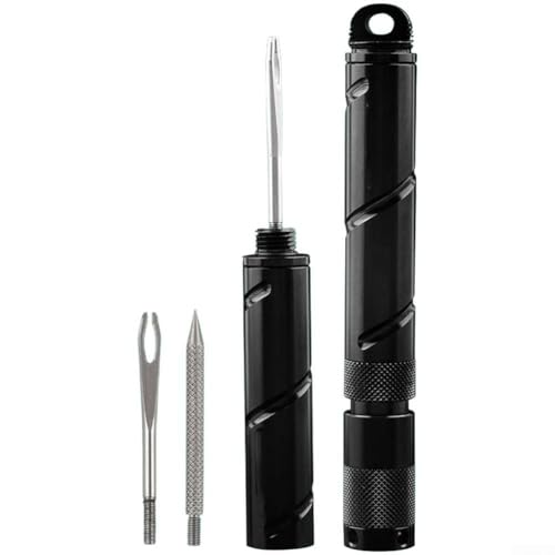 Kit de reparación de neumáticos sin cámara de aleación de aluminio para bicicleta, herramienta de vacío portátil con 5 tiras, fijación plana rápida para ciclismo de carretera y montaña