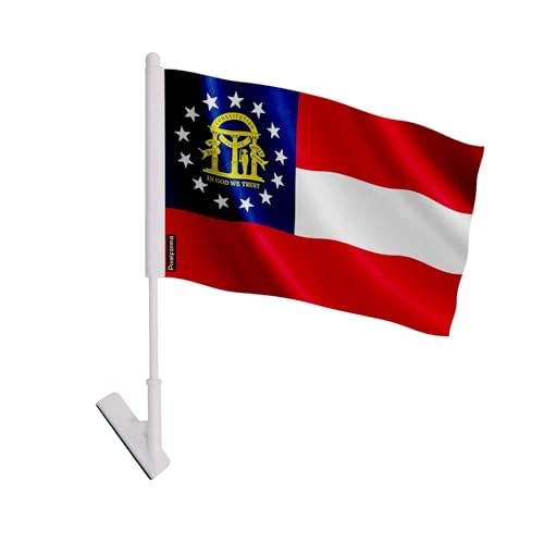 Drapeau adhésif Géorgie en polyester autocollant mural lot de 10 pièces