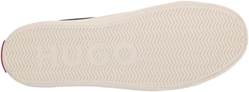 Hugo Mens Full Canvas Lace Up Sneaker, Black Shadow, 9 Us #TOP3