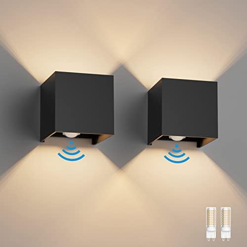 Klighten 2PCS Modern LED Wall Lights Up and Down Wall Lamp Outdoor ...