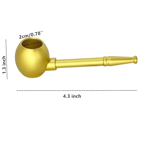 Beginner Classic Brass Retro Pipe - Attractive Design, |5 inch Large Bowl Pipe
| Classic Brass Retro Pipe for Beginners 