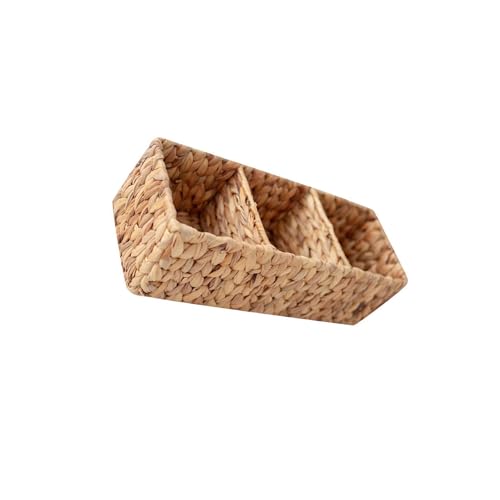 KIXZSAZ Cesta tejida decorativa de algas marinas para almacenar. Solución funcional para organizar el dormitorio, la sala de estar y el armario. Cesta decorativa algas marinas para almacenar. , l