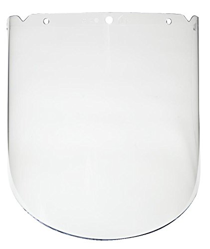 MSA 10115846 V-Gard Polycarbonate Visor, Molded, Antifog/Antiscratch Coating, 9.25