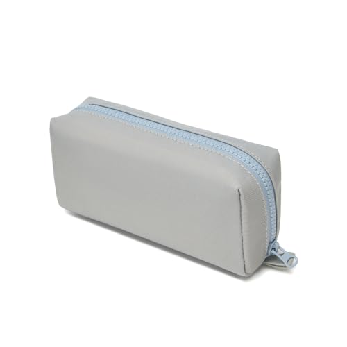 Image of Pencil Case Durable Oxford Pencil Pouch for Pens School Supplies (Light Gray,Oxford)