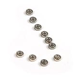 ATOPLEE 100pcs Miniatur 681ZZ 1 x 3 x 1,0 mm Metall Schild Kugellager Rad Roller Spielzeug Modell