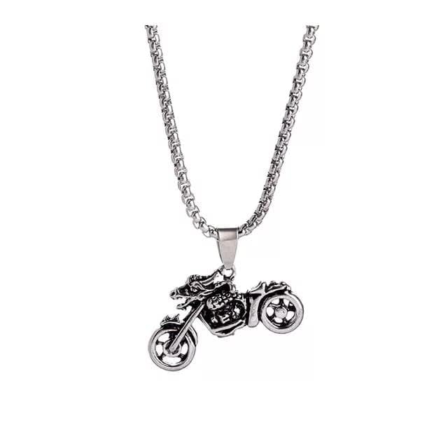 MEENAZ Pendant for Men bike Black Silver chain for men Boys Mens boyfriend gents locket Necklace for men Boy girls Women Stainless Steel neck chain lockets mens chains fashion Long Stylish 50 (B0CNZXS3GB) Amazon Price History, Amazon Price Tracker