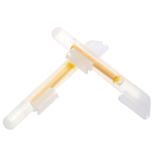 IWOMA 2Pcs Fishing Fluorescent Light Stick Rod Tip Glow Sticks Fishing Lightstick Replacement Night Fishing Fluorescent Light, Small