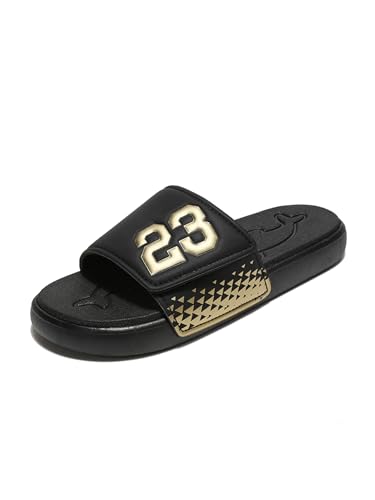 Image of DREAM LAKE Men's Sport Slide Sandals, Flexible Midsole, Casual Beach Slides