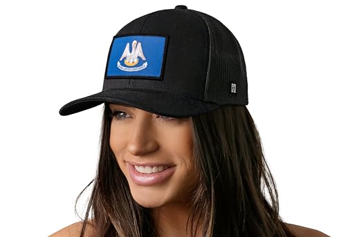 Image of HAKA State Flag Series Trucker Hat for Men & Women, Adjustable Baseball Hat, Golf Hat Snapback