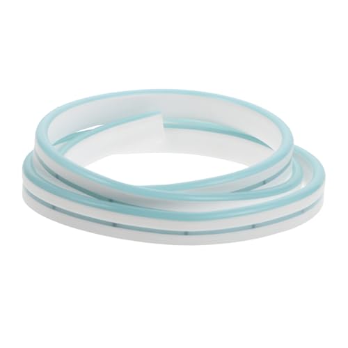 GALPADA Tira De Luz De Neón Led De Silicona 12v Resistente Ip66 Azul Hielo, Flexible Para Interiores y Exteriores, 1 Metro Sin Fuente De Alimentación