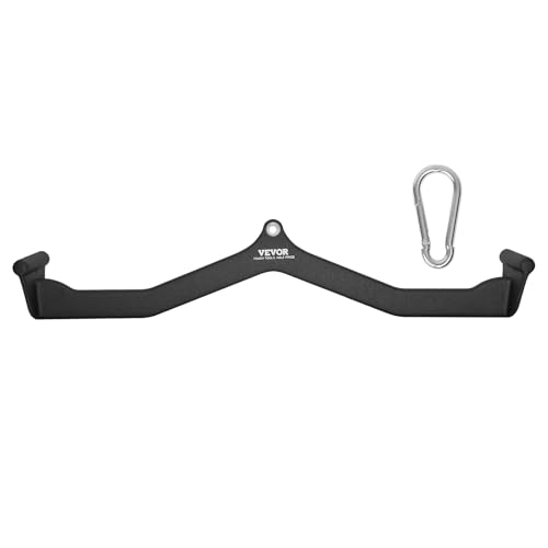 VEVOR Barre de Tirage Musculation en V 83 cm, Accessoires pour Machine à Poulie en Acier Massif et...