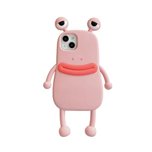 CrazyLemon 適用 iPhone 7 / 8 ケース シリコーン iPhone SE 第2/第3世代 ケース かわいい おしゃれ 可愛い ピンク カエル 面白い アニメ 動物柄 キャラクター デザイン ソフト TPU アイフォン ケース カバー 耐