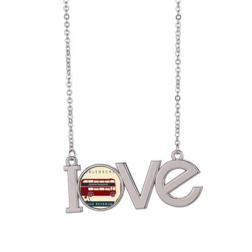 Collier timbre de Londres M, le cadeau idéal sur le thème de la Grande-Bretagne