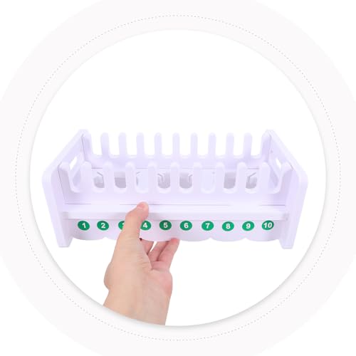 Support de téléphone portable bureau blanc à 10 compartiments pour rangement