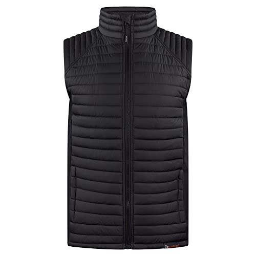 Stabilus 500310 HAMBURG gilet matelassé de mi-saison grande taille veste noire XXL homme