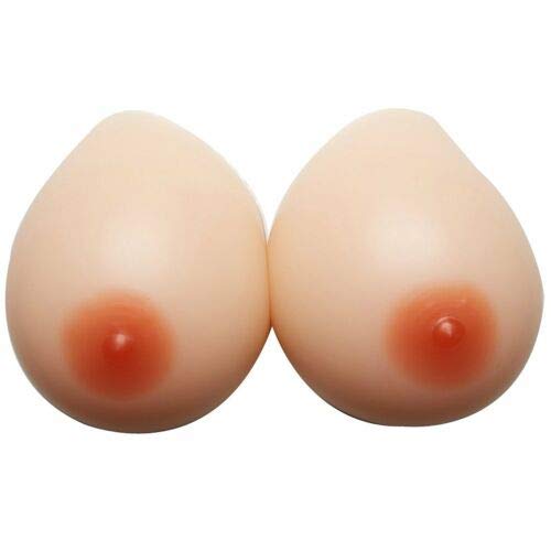 Silicone Breast Form Bra Insert Mastectomy TV Crossdresser False Boob Round Perky Shape (D Cup - 1000g/2.2lbs)