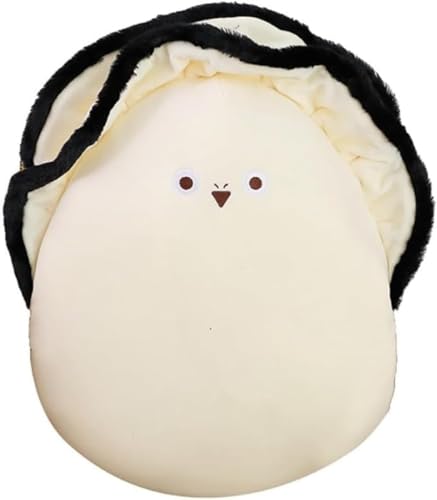 Geyaziu 牡蠣枕クッション、牡蠣 ぬいぐるみ 大きい リアル カキ 抱き枕 かわいい クッション 海洋動物 ソフト おもちゃ 柔らかい 柔軟 ストレス解消 肌触り良い 可愛い アニマル 癒し おもちゃ 添い寝 30、40、50cm 洗える ベージュ