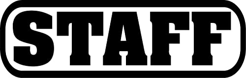 SEC Apparel Staff Iron On Patches Decals Transfers Letters for t Shirts Fabric Clothing Backpack Applique 9