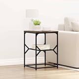 Dimensions pratiques et Cette table d'appoint mesure 41 x 40 x 60 cm, supporte jusqu'à 75 kg, offrant un espace de rangement idéal pour magazines, télécommande, apéritif ou boisson dans votre salon ou séjour.