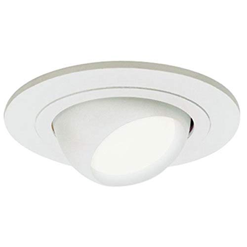 HALO 4 in. Matte White Recessed Ceiling Light Adjustable Eyeball Trim, Small, (998P)
