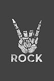  Grunge 80 S Metal Rock Hand Sign: Notebook Planner -6x9 inch Daily Planner Journal, To Do List Notebook, Daily Organizer, 114 Pages