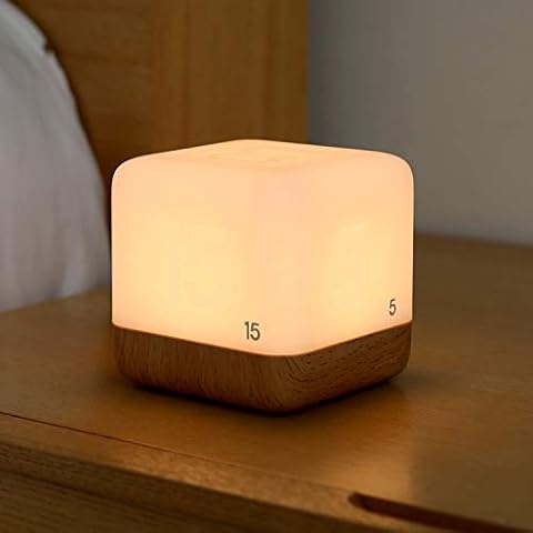 mooas Rechargeable Timer LED Nightlight 5,15,30 and 60 Minutes Time Management, Timer, nightlight Timer, LED nightlight, Timer for Kids, Nursing Light (Light Brown) Cover