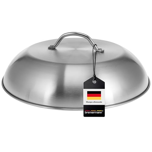 bremermann Cloche à hamburger de 32 cm - En acier inoxydable