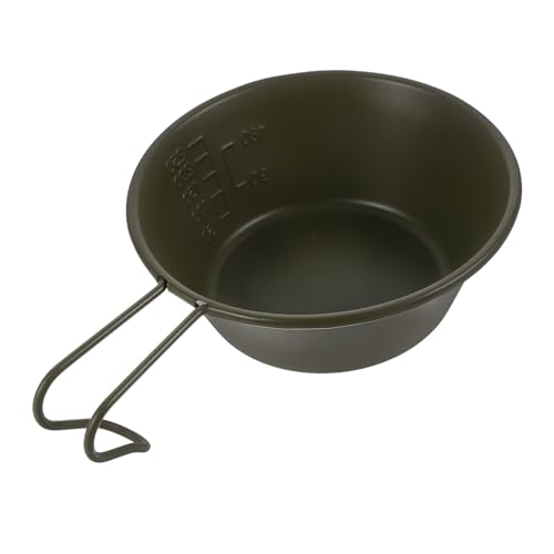 Abaodam Handle Bowl Lightweight Metal Camping Bowl Stainless Steel Pot for Hiking Backpacking Outdoor Cooking