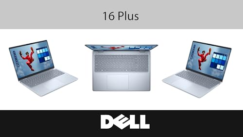 Image of Dell 16 Plus DB16250 AI Laptop 16.0 inch IPS WQXGA Display (Intel Ultra 7-258V, 32GB LPDDR5X, 4TB SSD, Backlit KB, Fingerprint, Thunderbolt 4, WiFi 7, Win 11 Pro) - Previously Inspiron