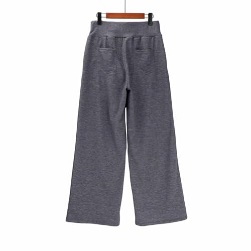 Girls Baggy Sweatpants Casual Soft Cotton Straight Sweat Pants Athletic Elastic Waist Wide Leg Preppy School Trousers4